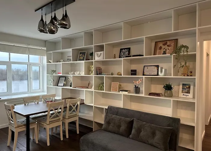 Apartamento Panoramic River View I Spacious Modern 2br Riga