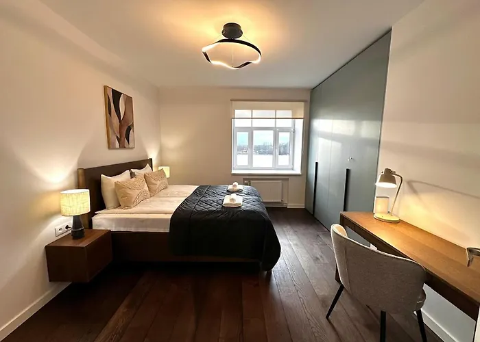 Panoramic River View I Spacious Modern 2br 里加